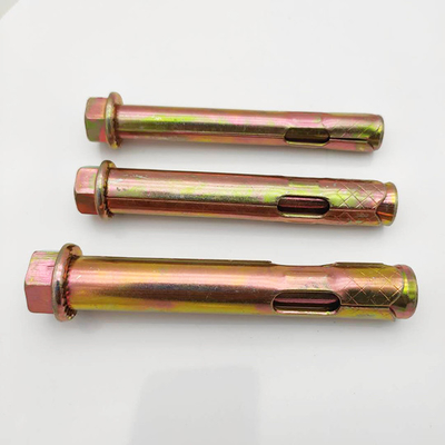 Anschlüsse Kohlenstoffstahl Gelb Zink Hex Flansche Nuss Art Hülse Anker für Industrie