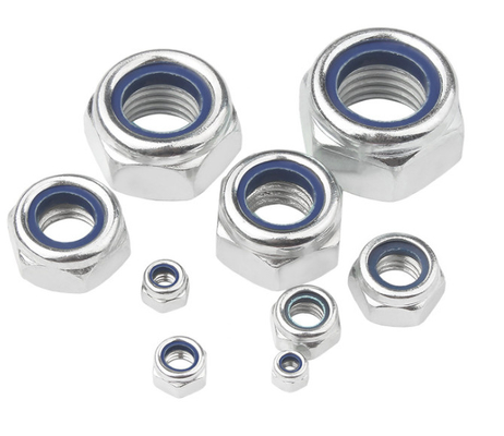 DIN985 Sicherungsmutter, weißes Zink, blaues weißes Zink M6-M36