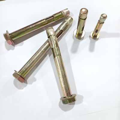 Anschlüsse Kohlenstoffstahl Gelb Zink Hex Flansche Nuss Art Hülse Anker für Industrie