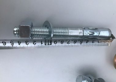 Bügeln Sie Keil-Ankerbolzen des Material-M10*100 konkrete mit Blauem/Weiß verzinkt