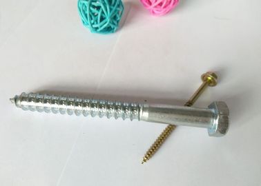 Eisen-materielle Hexen-Kopf-hölzerne halbe Faden-Selbst-Bohrungs-Schrauben mit blauem u. weißem Zink