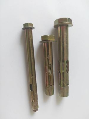 Der Befestiger-1/4 Kohlenstoffstahl-gelbes Zink Ärmel-der Ankerbolzen-M24