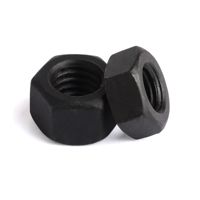 M3-M64 Schwarze Hexkopfschrauben Hochfeste Kohlenstoffstahl Din 934 für industrielle Befestigungen