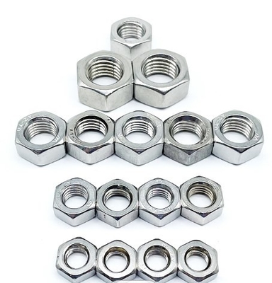 Hochwertige Hardware-Befestigungsmittel Hex-Kopfmuttern von 4,8 Grad mit Eisen weißem Zink