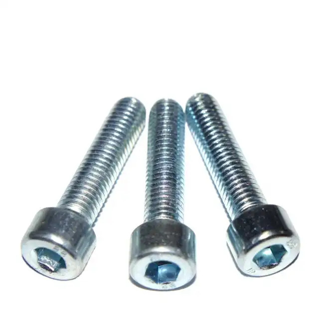 Verbindungselemente Hex-Socket-Schraube Kohlenstoffstahl Weißzink 8.8